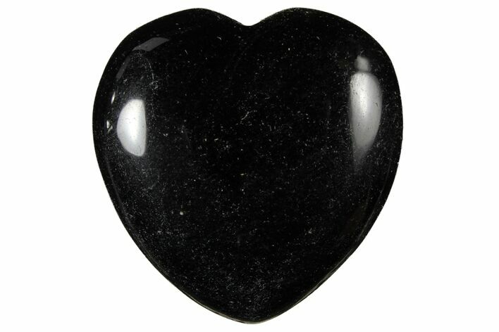 1.6" Polished Black Obsidian Heart - Photo 1